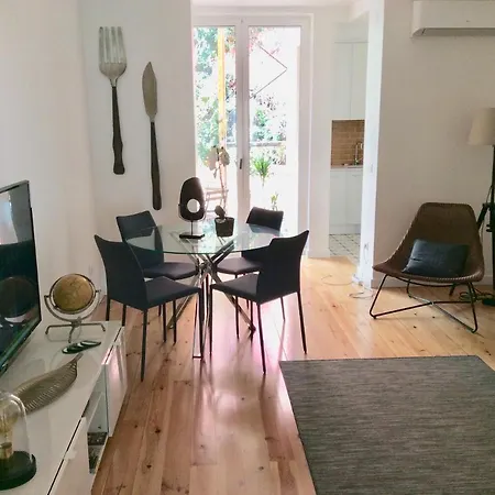 Lägenhet Whome Modern 1-bed With Ac & Private Terrace Lisboa